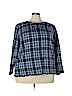 Talbots 100% Cotton Blue Long Sleeve Top Size 3X - photo 1