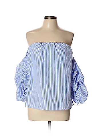 Aqua 3/4 Sleeve Blouse (view 1)