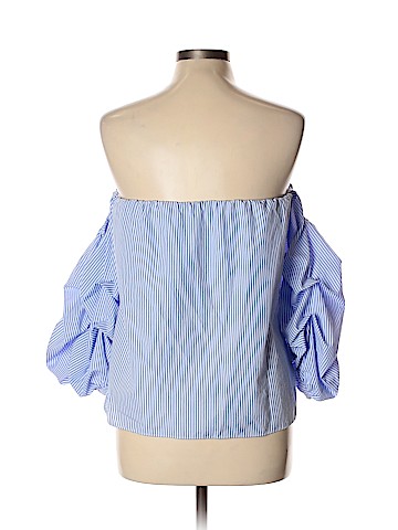 Aqua 3/4 Sleeve Blouse (view 2)