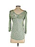 Self Esteem Green 3/4 Sleeve Top Size S - photo 2