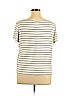 White House Black Market Ivory Short Sleeve Top Size XL - photo 2