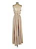 White by Vera Wang 100% Polyester Tan Cocktail Dress Size 4 - photo 2