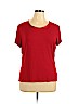 Coldwater Creek Red Short Sleeve Top Size XL - photo 1