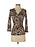 INC International Concepts Tan 3/4 Sleeve Top Size S (petite) - photo 1