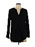 Old Navy 100% Rayon Black Long Sleeve Blouse Size L - photo 1