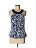 Tahari Blue Sleeveless Top Size M (petite) - photo 1
