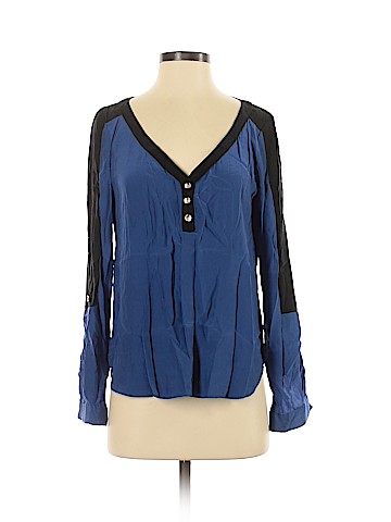 Alice & Trixie Long Sleeve Silk Top (view 1)