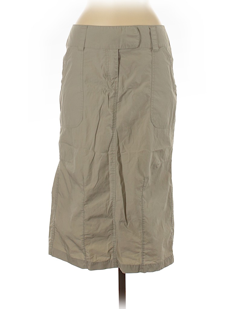 H&M 100% Cotton Ivory Casual Skirt Size 8 - photo 1