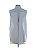 H&M 100% Polyester Blue Sleeveless Blouse Size 4 - photo 2