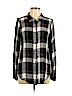 Lulu's 100% Rayon Black Long Sleeve Button-Down Shirt Size L - photo 1