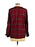Lucky Brand Burgundy Long Sleeve Blouse Size L - photo 2