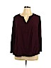 Assorted Brands 100% Rayon Purple 3/4 Sleeve Top Size 1X - photo 1