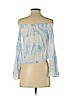 Hollister 100% Viscose Blue Long Sleeve Blouse Size XS - photo 2