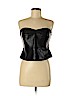 Bailey 44 100% Polyurethane Black Faux Leather Top Size M - photo 1