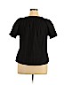 Peter Nygard 100% Cotton Black Short Sleeve Blouse Size 14 - photo 2