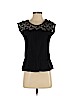 Ann Taylor LOFT Black Short Sleeve Top Size S (petite) - photo 1