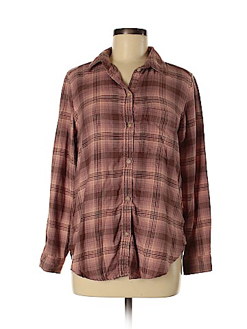 American Eagle Outfitters Long Sleeve Button-Down Shirt (view 1)