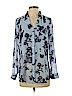 Candie's 100% Polyester Blue Long Sleeve Blouse Size M - photo 1