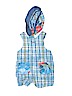 The Children's Place 100% Cotton Blue Overall Shorts 9-12 MO / 12 MO - photo 2
