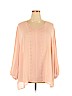 Catherines 100% Polyester Pink Long Sleeve Blouse Size 3X - photo 1