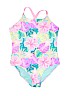 Breaking Waves Pink One Piece Swimsuit Size 16 - photo 1