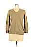 Donna Karan New York 100% Cashmere Tan Cashmere Pullover Sweater Size M - photo 1