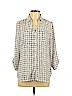 A. Byer 100% Polyester White Long Sleeve Blouse Size L - photo 1