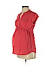 Motherhood Red Short Sleeve Blouse Size S - photo 1