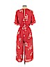 One Clothing 100% Polyester Red Jumpsuit Size S - photo 2