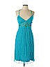 Laundry by Shelli Segal 100% Silk Blue Casual Dress Size 10 - photo 1