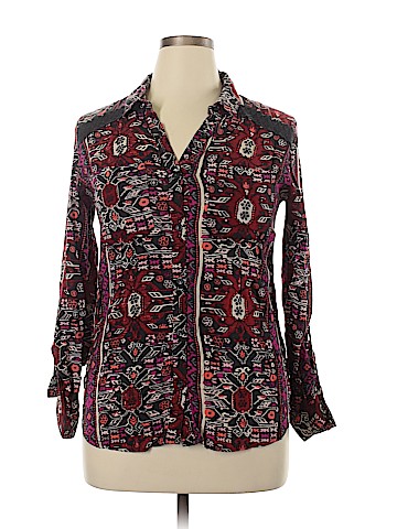 Mossimo Supply Co. Long Sleeve Blouse (view 1)