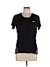 Nike 100% Polyester Black Active T-Shirt Size L - photo 1