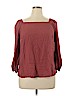 Ava & Viv 100% Rayon Burgundy 3/4 Sleeve Blouse Size 1X - photo 1