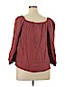 Ava & Viv 100% Rayon Burgundy 3/4 Sleeve Blouse Size 1X - photo 2