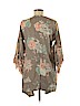 Billabong 100% Cotton Tan Kimono Size 8 - photo 2