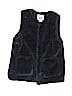 Zara 100% Polyester Blue Faux Fur Vest Size 12 - photo 1