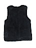 Zara 100% Polyester Blue Faux Fur Vest Size 12 - photo 2