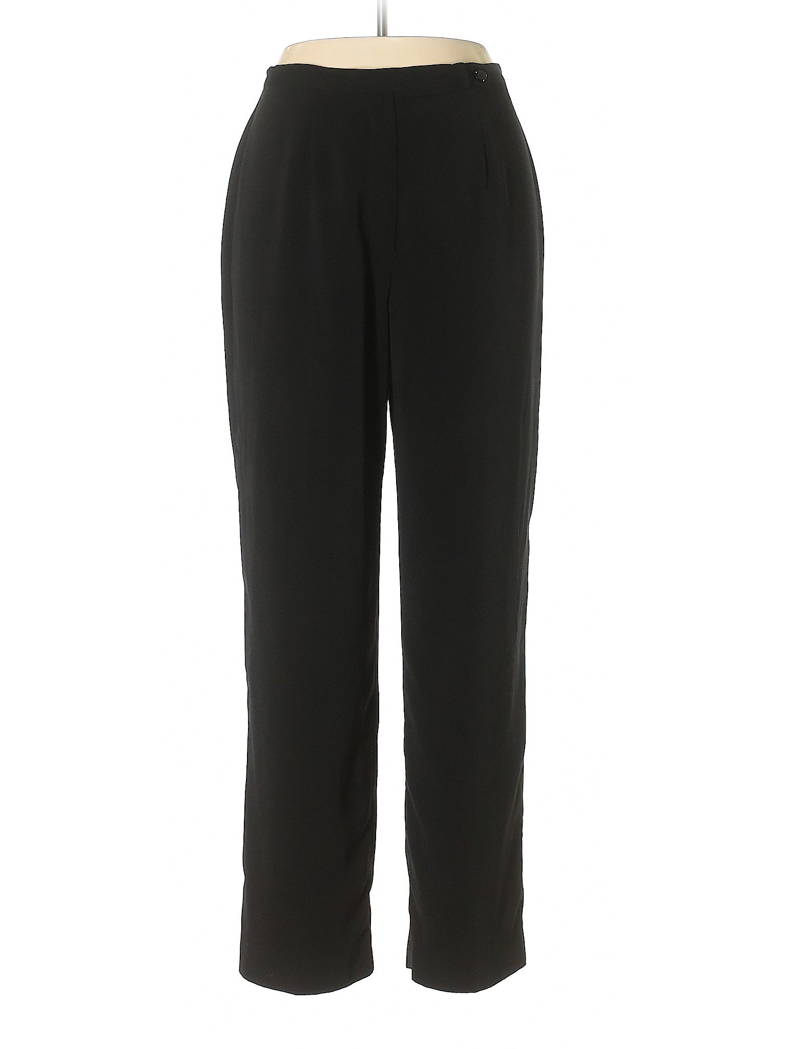 Norton McNaughton 100% Polyester Solid Black Dress Pants Size 12 - 75% ...