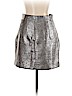 H&M 100% Polyester Silver Casual Skirt Size 10 - photo 2