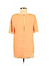 Frenchi 100% Polyester Orange Short Sleeve Blouse Size M - photo 2