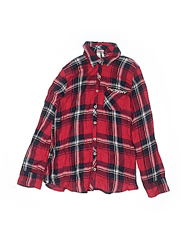 Justice Long Sleeve Button-Down Shirt (view 1)