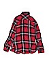 Justice 100% Rayon Red Long Sleeve Button-Down Shirt Size 12 - photo 2