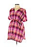 Isabel Maternity 100% Cotton Pink Short Sleeve Button-Down Shirt Size L - photo 1