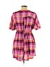 Isabel Maternity 100% Cotton Pink Short Sleeve Button-Down Shirt Size L - photo 2