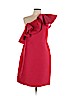 Halston Heritage Red Cocktail Dress Size 10 - photo 1
