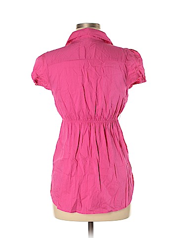 Candie's Short Sleeve Button-Down Shirt (view 2)
