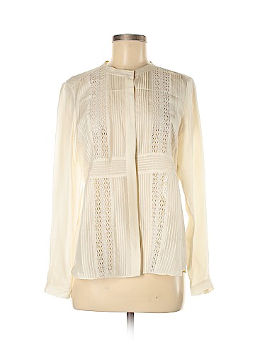 Rebecca Taylor Long Sleeve Silk Top (view 1)