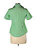 Talbots 100% Cotton Green Short Sleeve Button-Down Shirt Size 6 (petite) - photo 2