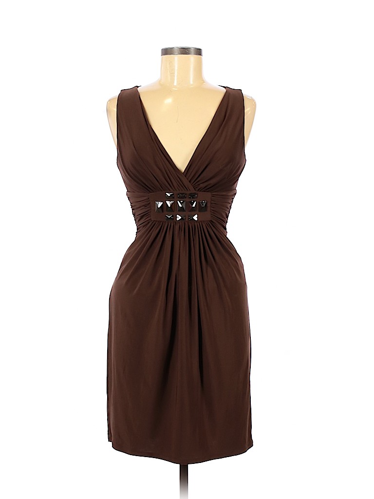 Max and Cleo Brown Cocktail Dress Size 4 - photo 1