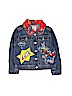 Old Navy 100% Cotton Print Blue Denim Jacket Size 3T - photo 1